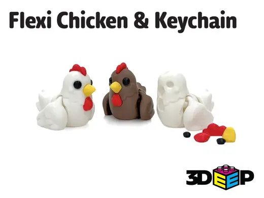 Flexi Chicken & Keychain - No supports