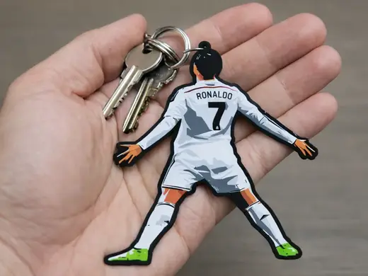 CR7 Celebration Keychain – Multi-Color AMS Print