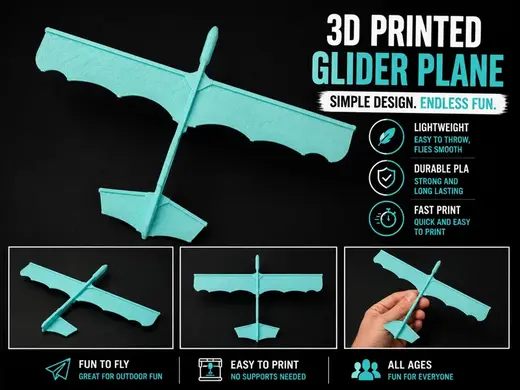 Glider Plane – Lightweight. Simple. Fun