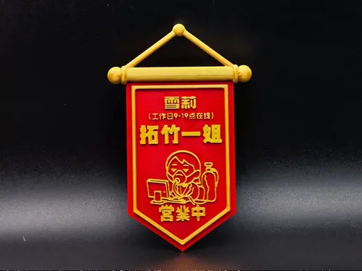 送给拓竹金牌运营雪莉的锦旗