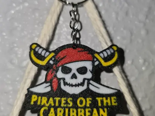 llavero pirata caribeño