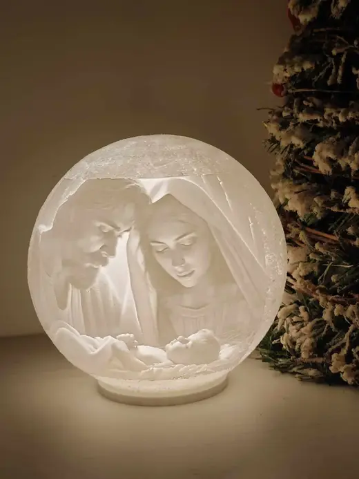 Christmas lithophane