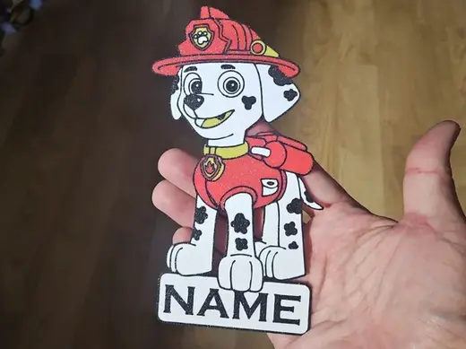 Marshall paw patrol - tu nombre