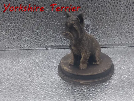 Yorkshire Terrier Dog Bust – 7cm Miniature Statue