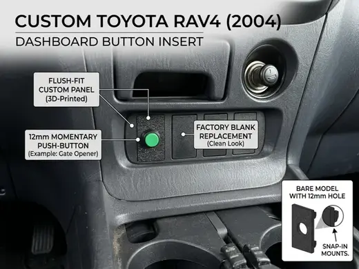 ToyotaRAV4(2001-2005)Dashboard Switch Insert