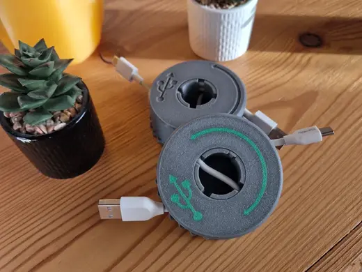 USB Cable Reel Organiser avvolgitore