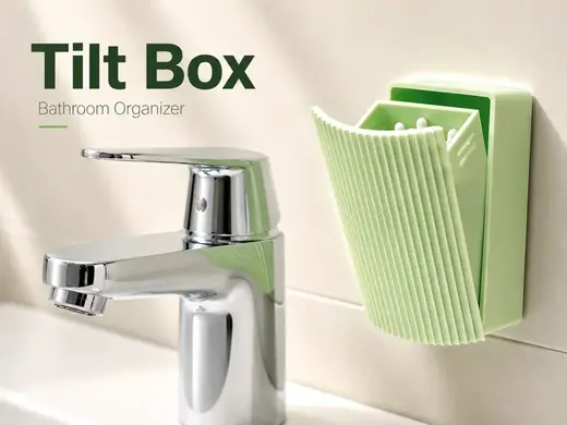 Tilt Box Bathroom Organizer