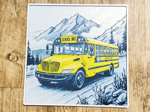 American school bus - Hueforge
