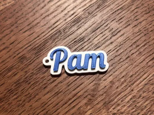 Pam name keychain