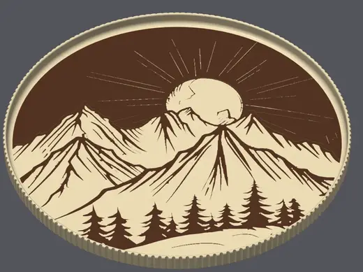Mountain Landscape Bowl | Decorative Dish | AMS