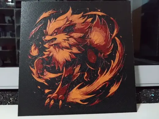 Pokemon Arcanine (HueForge)