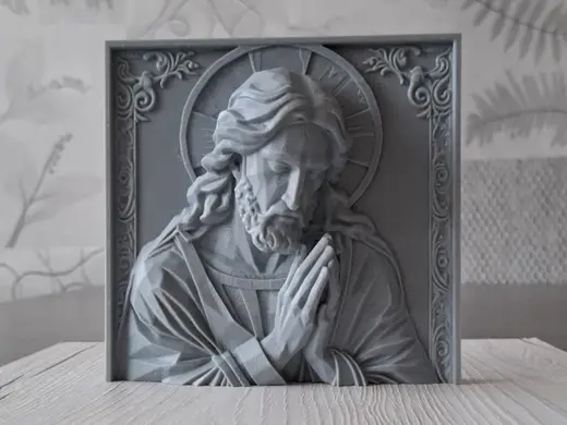 Christ in Prayer - Relief Sculpture