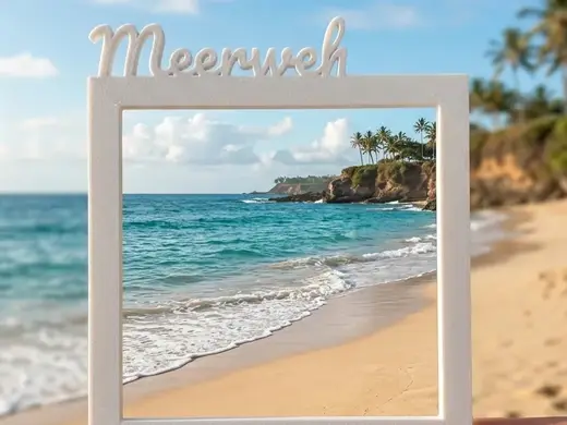 Polaroid-Rahmen „Meerweh“ für Urlaubs-Shootings