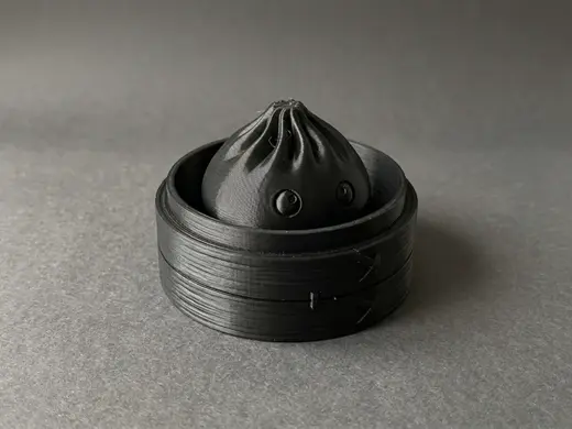 Cute Dumpling Desk Toy (Minimalist Steamer Basket)