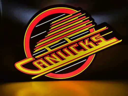 Canucks Flying Skate (2023 Version) LED Lightbox