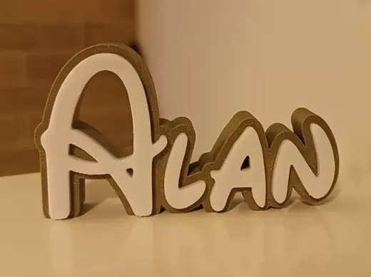 Alan Disney Name Sign Decorate Room child Birthday
