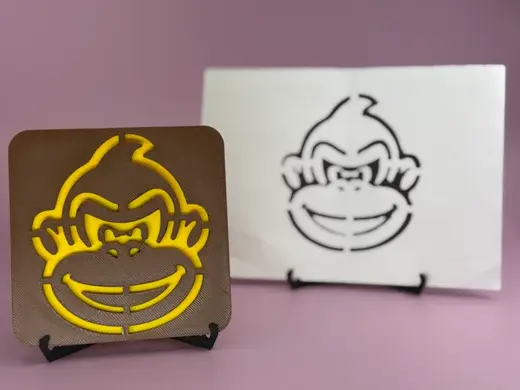 Donkey Kong - drawing stencil for kids