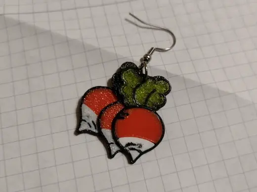 Radish Earrings Luna Lovegood from Harry Potter