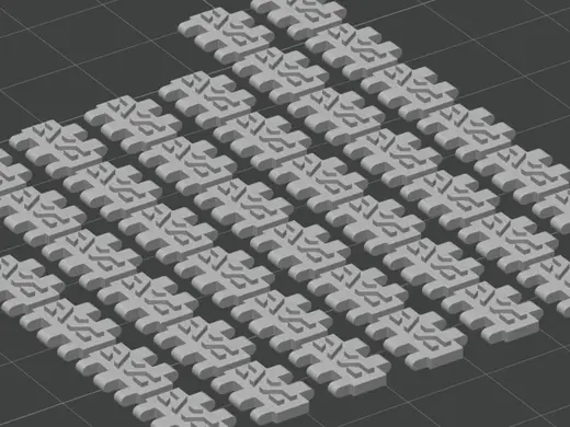 Tank Tracks - Bulldozer Tank Futuristic Tabletop