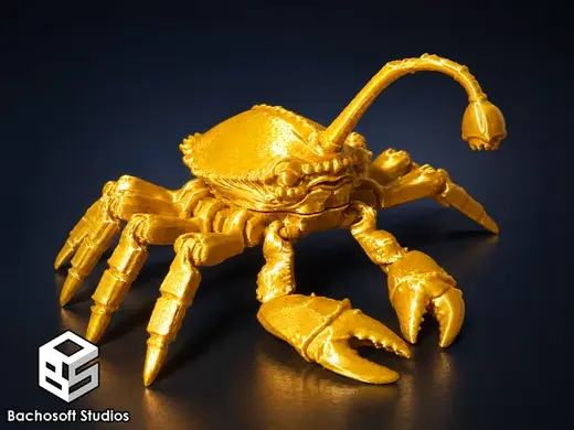 Flexi Poseable Articulated Anglerfish Crab