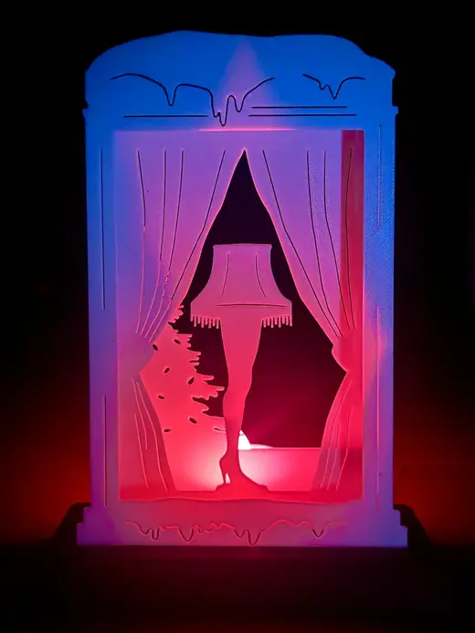 A Christmas Story Leg Lamp Scene