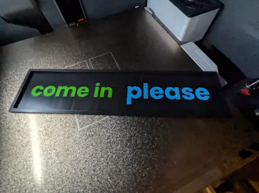come in please / go away please - privacy sign