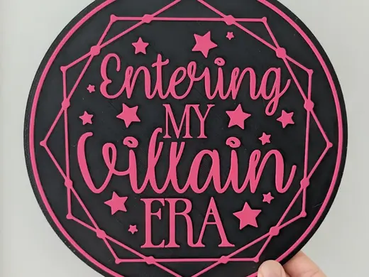 Villain Era Library Sign Book Lover