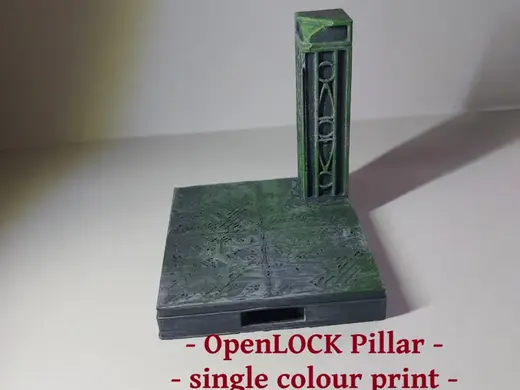 D&D Terrain - Ruined Pillar Openlock Tile for D&D
