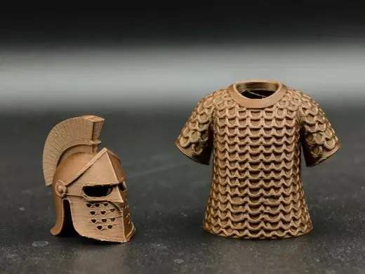 古代骑士盔甲服和头盔