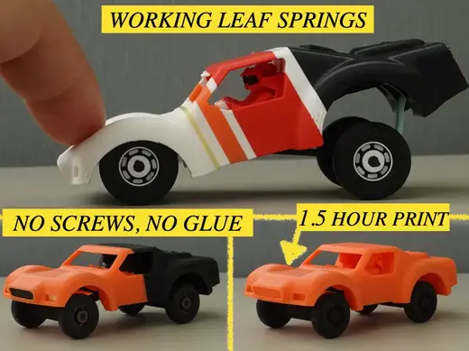 Mini SC Truck 100% 3D Printed + Working Suspension