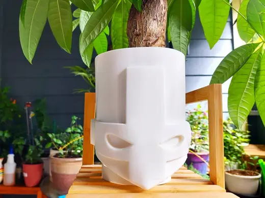 Castle Crashers Head Video Game Planter Pot