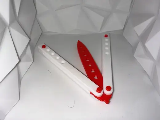 Butterfly knife Balisong Trainer - (FULLY 3D PRINTABLE!)