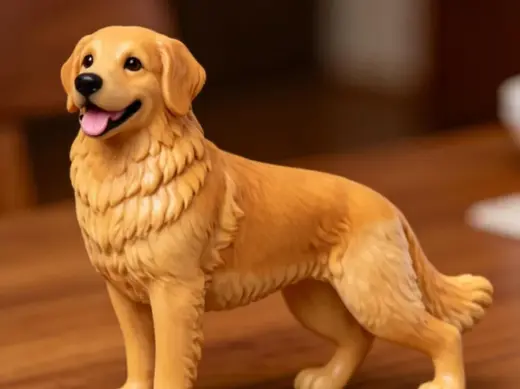 Golden Retriever Dog Figurine – Puppy Cute