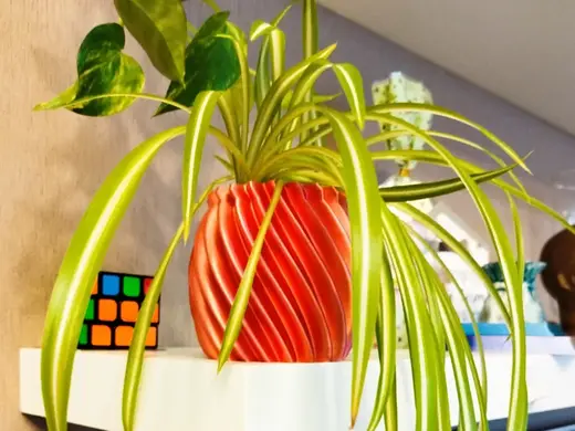 Spiral Vase or Flower Pot