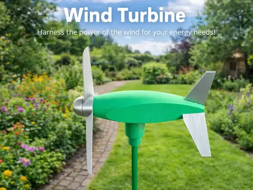 Garden Wind Turbine – Functional Mini Wind Spinner