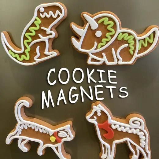 Christmas Cookie Magnets or Hangers