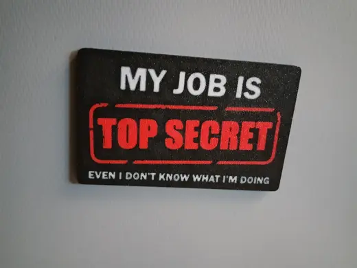 Kühlschrankmagnet Top secret