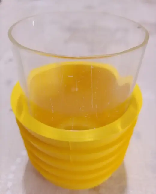A glass holder (thermally insulated)