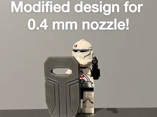 Brick Clone Trooper Shield 0.4mm - Star Wars