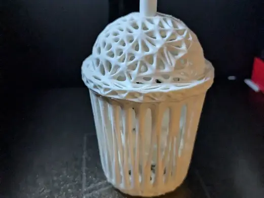 Voronoi Style Print In Place Boba Stress Test