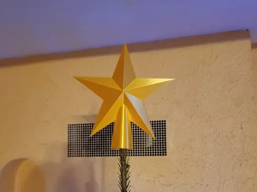 Christmas tree star topper