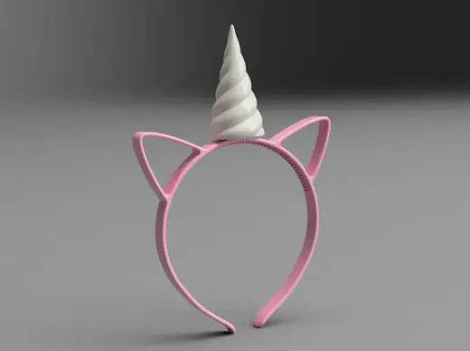 Unicorn Headband – Kids' Size with Screw-On Horn