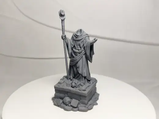 Broken Archmage – Ruined Stone Statue for DND&RPG