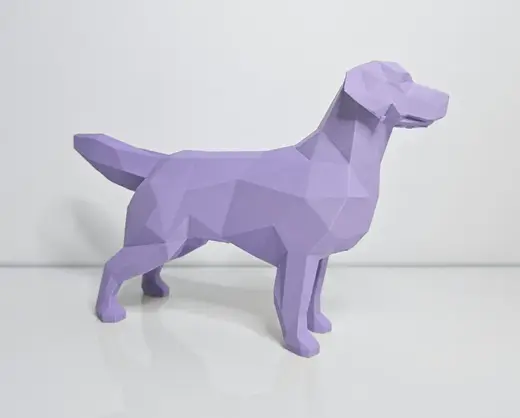 Low Poly Dog - 3 Sizes