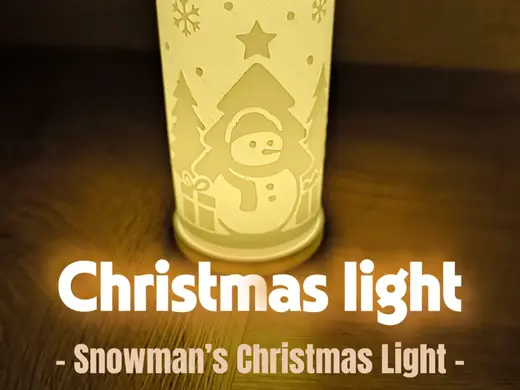 Christmas Schneemann im Winterglanz – Glow Lantern