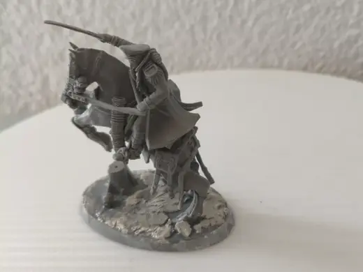 40k Gasmask mounted commisar with sword