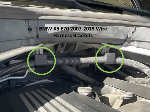 BMW X5 Wire Harness Modification Brackets