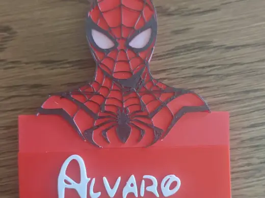 alvaro Spiderman Custom Desktop Nameplate / Sign