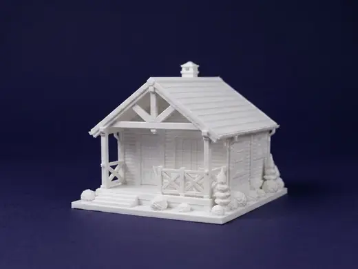 Miniature Wooden Cabin House Model
