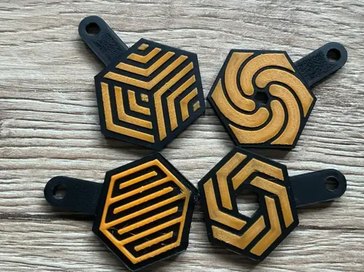 Keychain - Hexagon (no AMS)